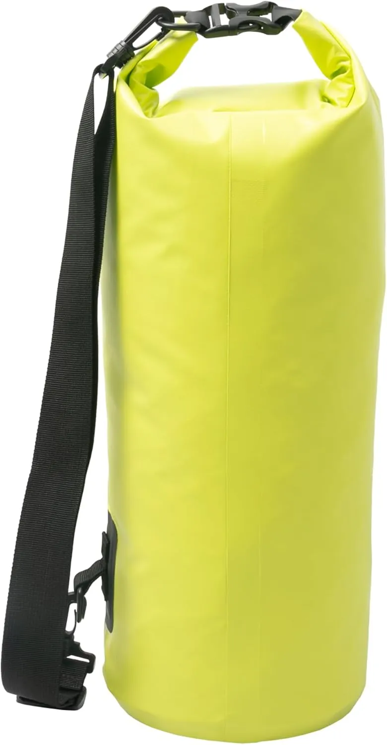 geckobrands Tarpaulin Dry Bag – Waterproof PVC Bag with Carabiner for Secure Storage, for Boating, Kayaking, Camping