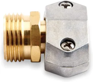 Gilmour 3/4 in. Brass/Zinc Threaded Male Clamp Coupling