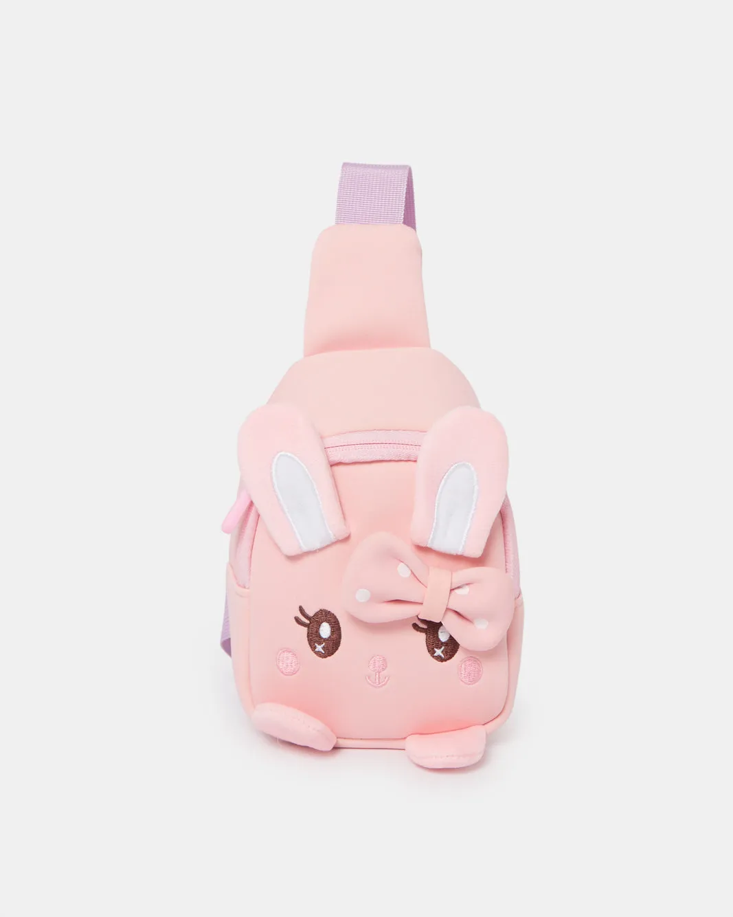 Girls Pink Embellished Crossbody Bag