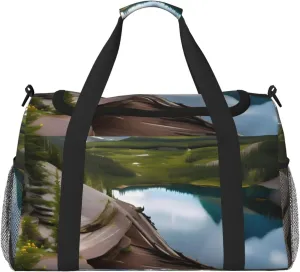 Glacier National Park Print Weekender Bag Large Capacity Hand Travel Bag Carry On Tote Airplane Travel Tote