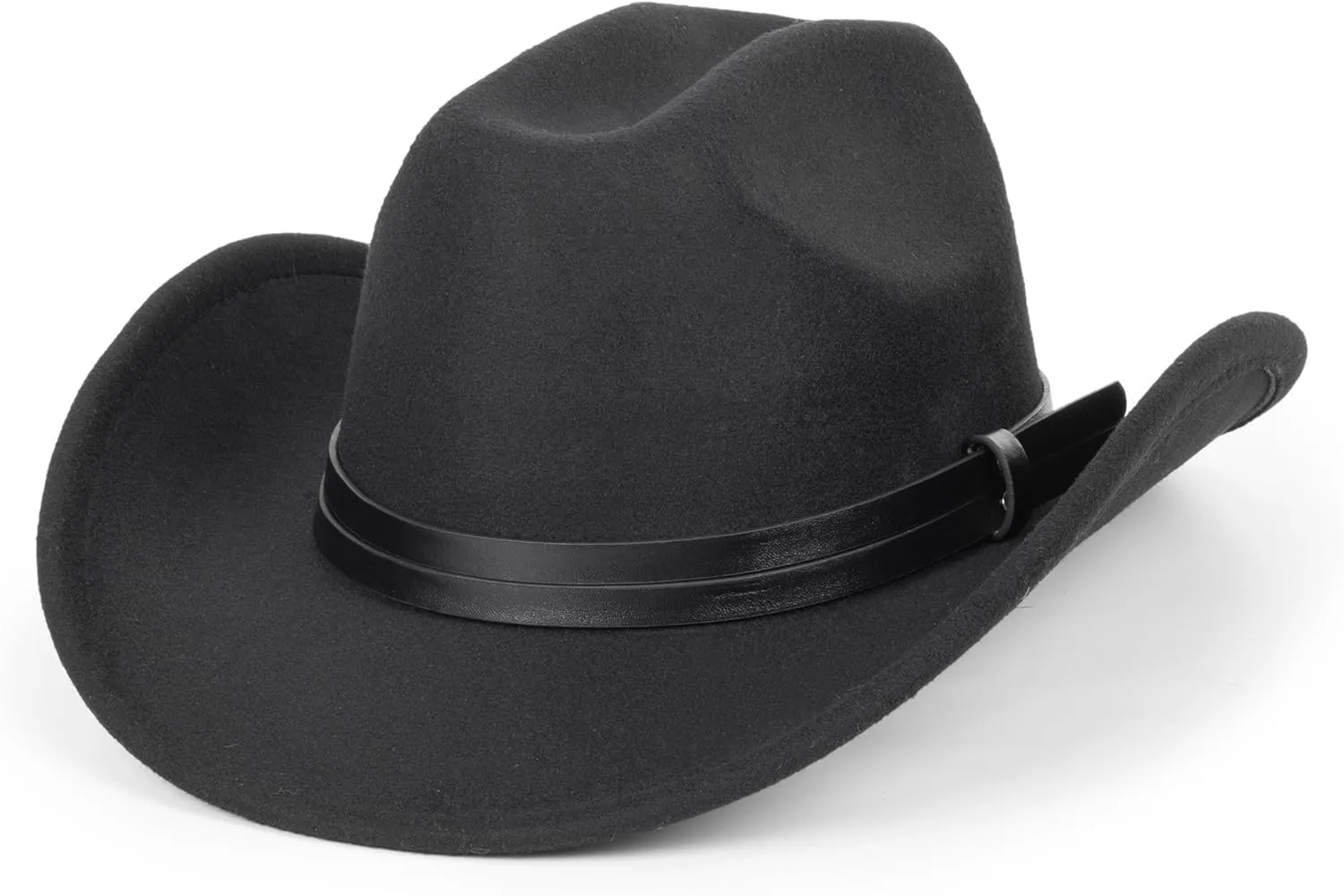 Glitter Silver Black Cowboy Hats for Women - Western Sparkly Rhinestone Cowgirl Hat for Ladies Size M-L