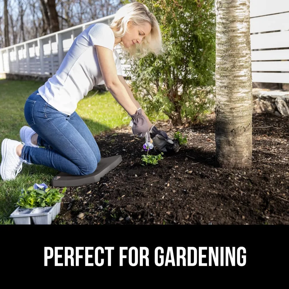 GORILLA GRIP Extra Thick Patent Pending Garden Kneeling Pad, Supportive Soft Foam Knee Cushioning for Gardening, Water Resistant Construction, Bathing Baby, Workout Supplies, Lightweight