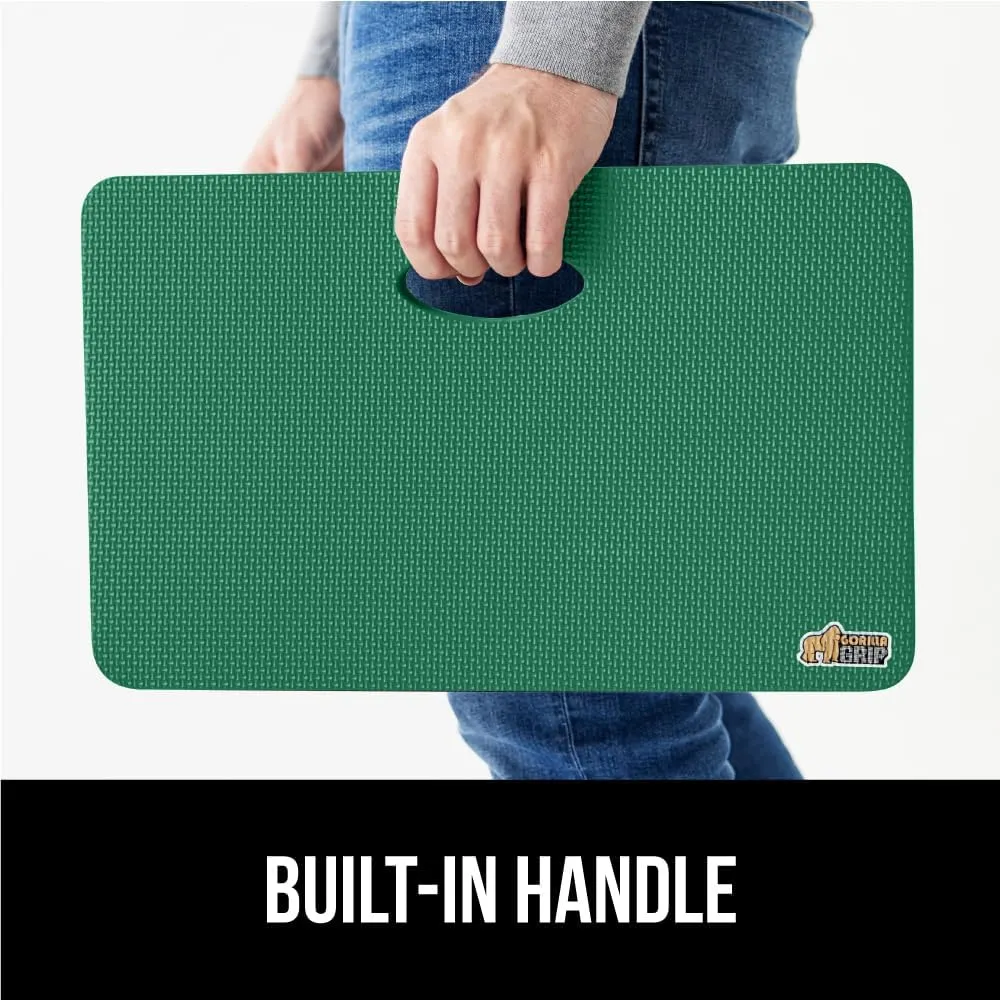 GORILLA GRIP Extra Thick Patent Pending Garden Kneeling Pad, Supportive Soft Foam Knee Cushioning for Gardening, Water Resistant Construction, Bathing Baby, Workout Supplies, Lightweight