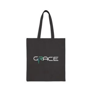 Grace tote dark Cotton Canvas Tote Bag