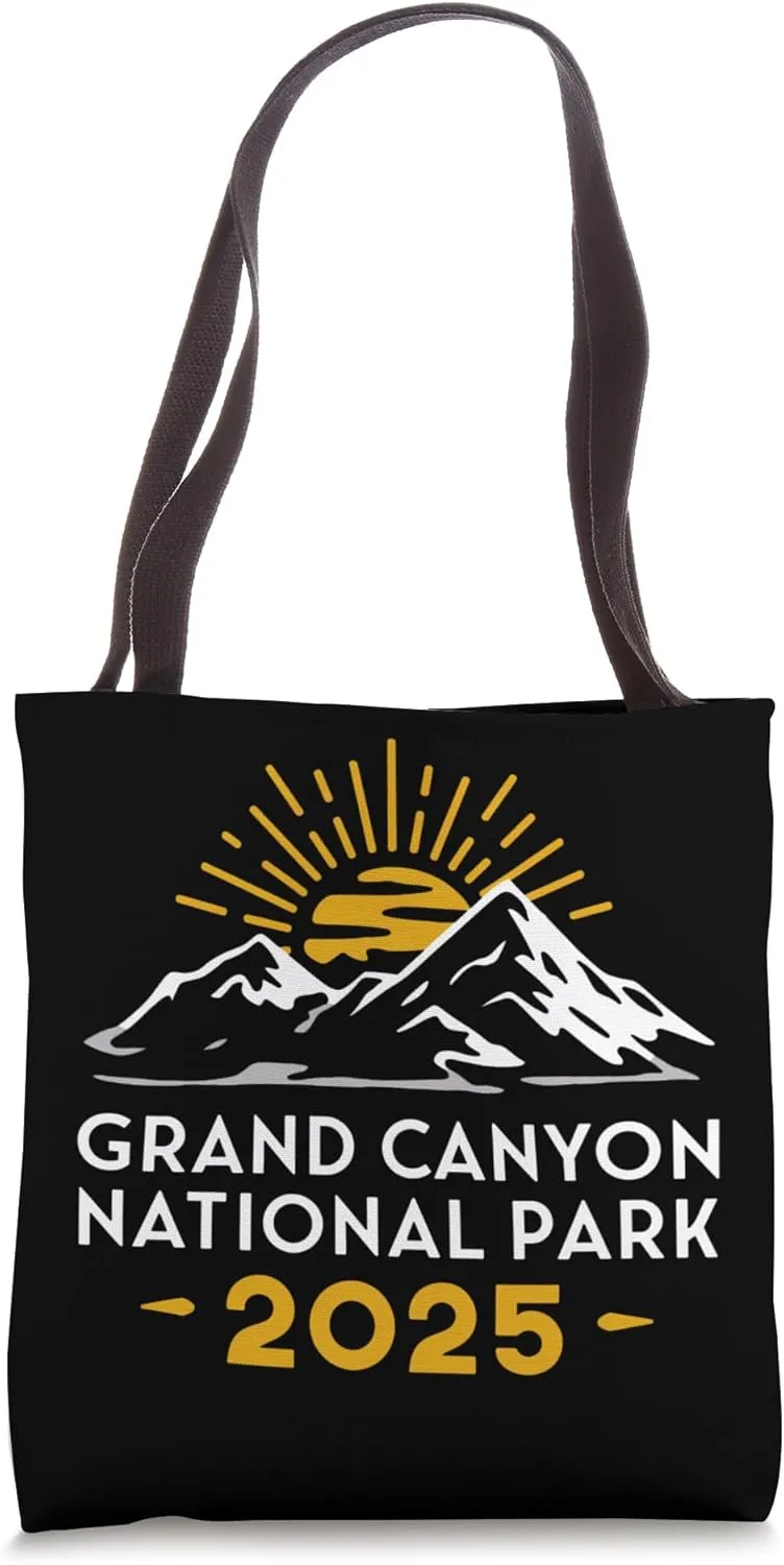 Grand Canyon National Park 2025 Camping Hiking Trip Tote Bag