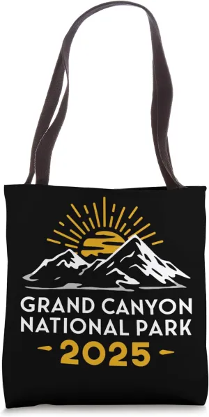 Grand Canyon National Park 2025 Camping Hiking Trip Tote Bag