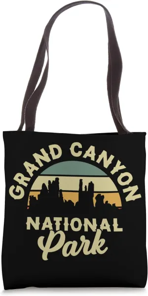 Grand Canyon National Park Retro Travel Tote Bag
