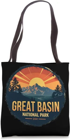 Great Basin National Park 2041 Sunset Mountains Adventure Tote Bag