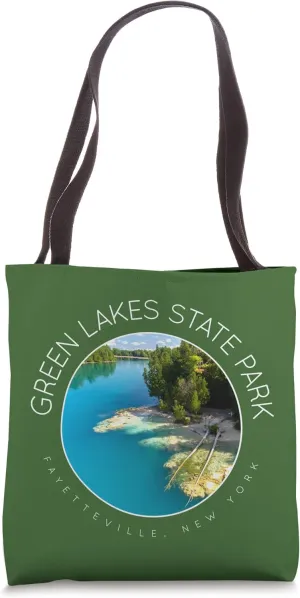 Green Lakes State Park, New York State, Lake Life Tote Bag