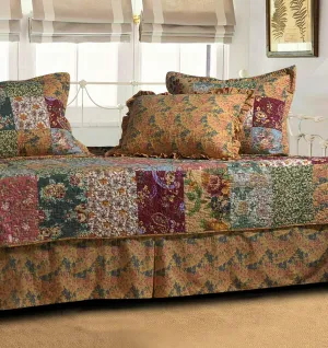 Greenland Home Antique Chic Daybed Quilt Set, 3'3 inches X 6'3 inches, Multicolor