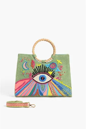 Groovy Evil Eye Mini tote
