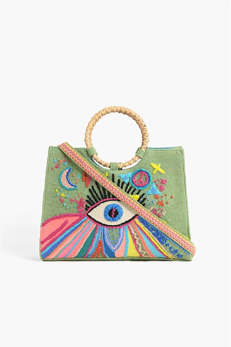 Groovy Evil Eye Mini tote