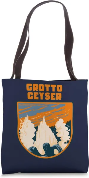 Grotto Geyser Yellowstone National Park Tote Bag