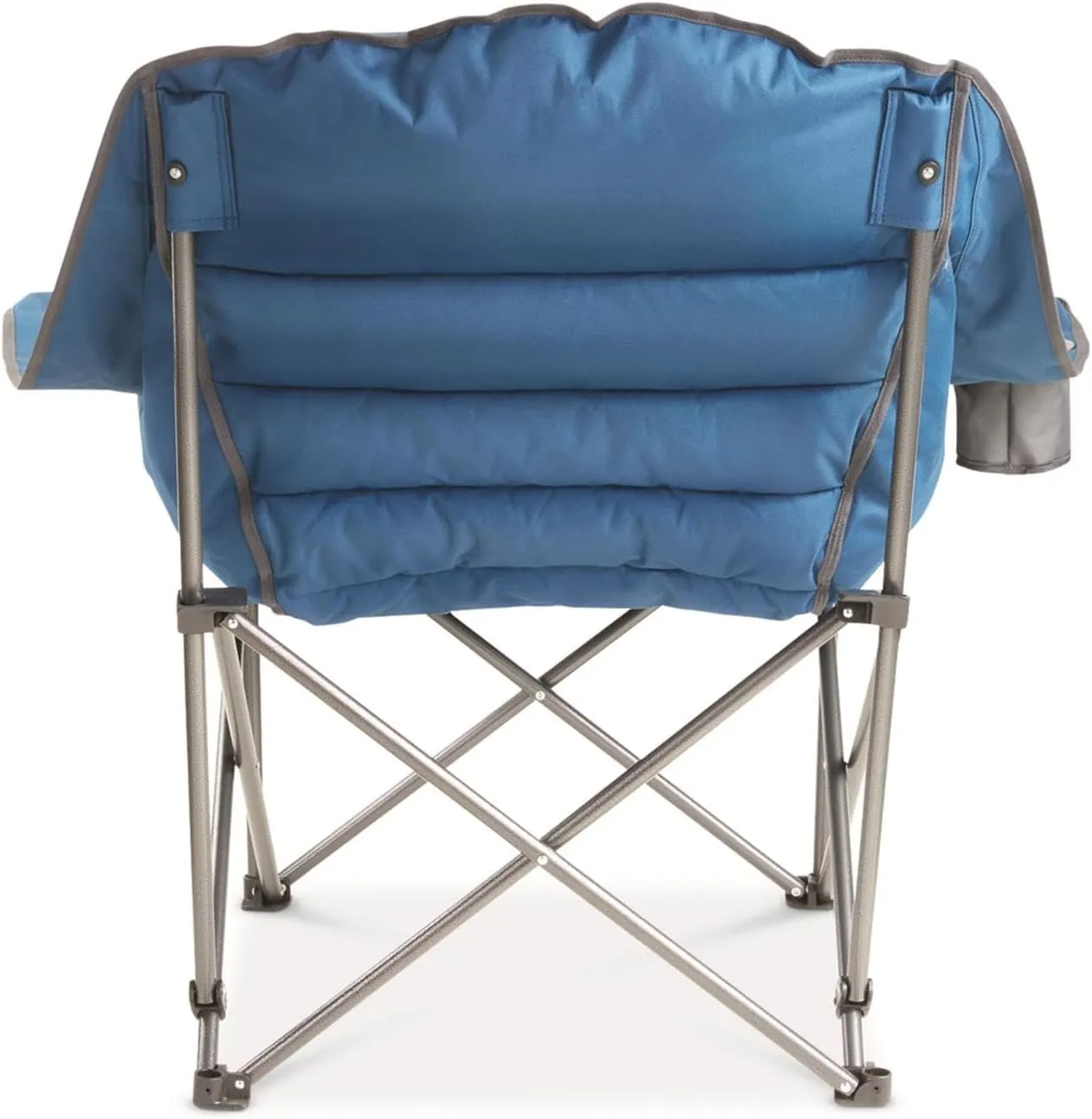 Guide Gear Oversized Extra Large Padded Camping Chair, Portable, Folding, Large Camp Lounge Beach Chairs for Outdoor, Adults, Men and Women, Heavy-Duty 400 Pound Capacity, with Cup Holder