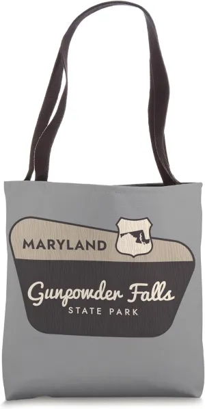 Gunpowder Falls State Park Maryland Welcome Sign Vacation Tote Bag