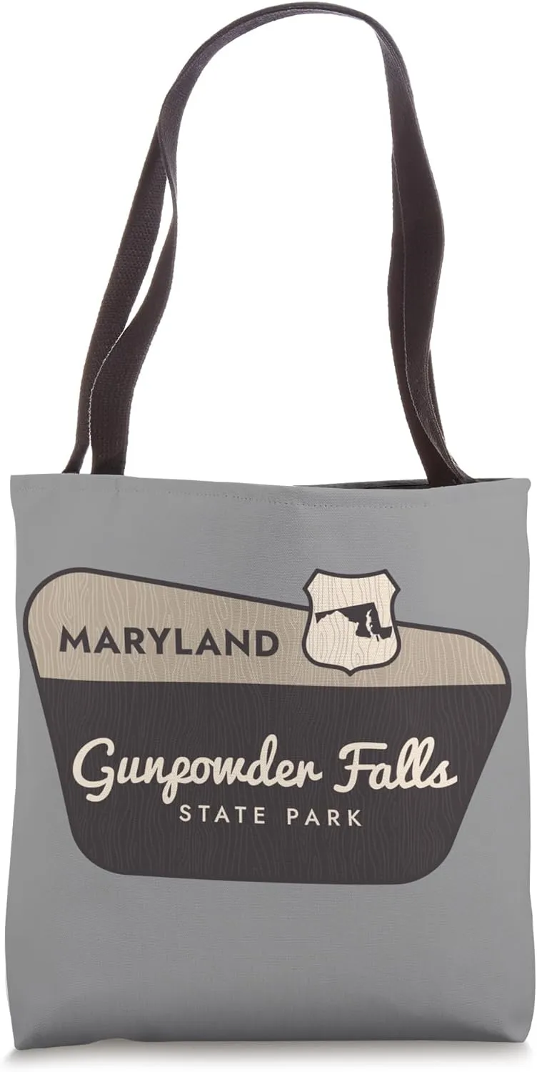 Gunpowder Falls State Park Maryland Welcome Sign Vacation Tote Bag