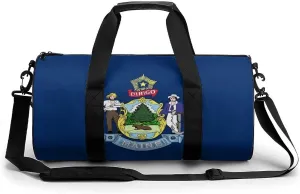 Gym Bag for Men Women Lightweight Sports Duffle Bag with Multiple Compartments Cylindrical Gym Bag for Fitness Travel And Outdoor Activities Ater Resistant Yoga Bag Training Bag Maine Crest