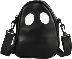 Halloween Purse Ghost Crossbody Bag for Women Men Novelty Ghost Purse Shoulder Satchel Bag Funny Halloween Accessories