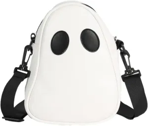 Halloween Purse Ghost Crossbody Bag for Women Men Novelty Ghost Purse Shoulder Satchel Bag Funny Halloween Accessories