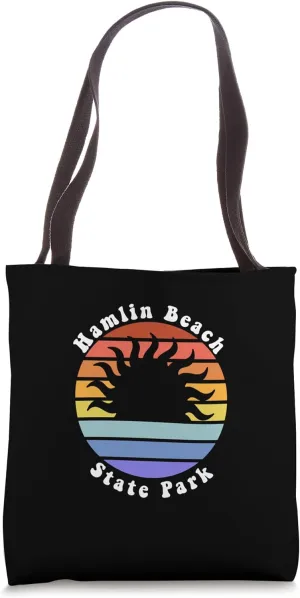 Hamlin Beach State Park New York NY Sunset Souvenir Vacation Tote Bag