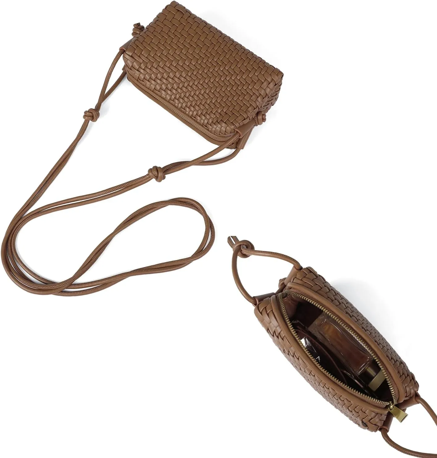 Handwoven Crossbody Bag for Women, Shoulder Purse with Adjustable Strap Lightweight Summer Festival Bag Gift