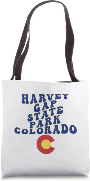 Harvey Gap State Park Colorado CO Retro Vacation Souvenir Tote Bag