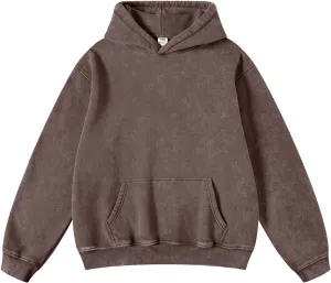 Hatant Oversized Hoodie Sweatshirts for Men Couples Heavyweight Hoodies Pullover Vintage Mens Acid Wash Sweaters Clothes 2025