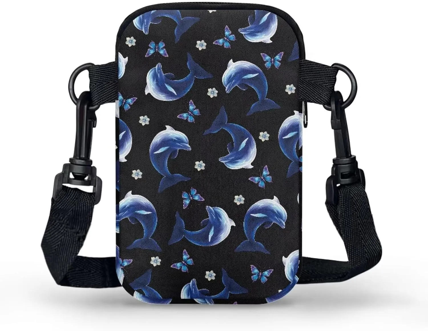 Hawaiian Tribal Small Crossbody Bags for Women Cell Phone Bag Purse, Sea Turtle Zipper Sling Purses Shoulder Bag