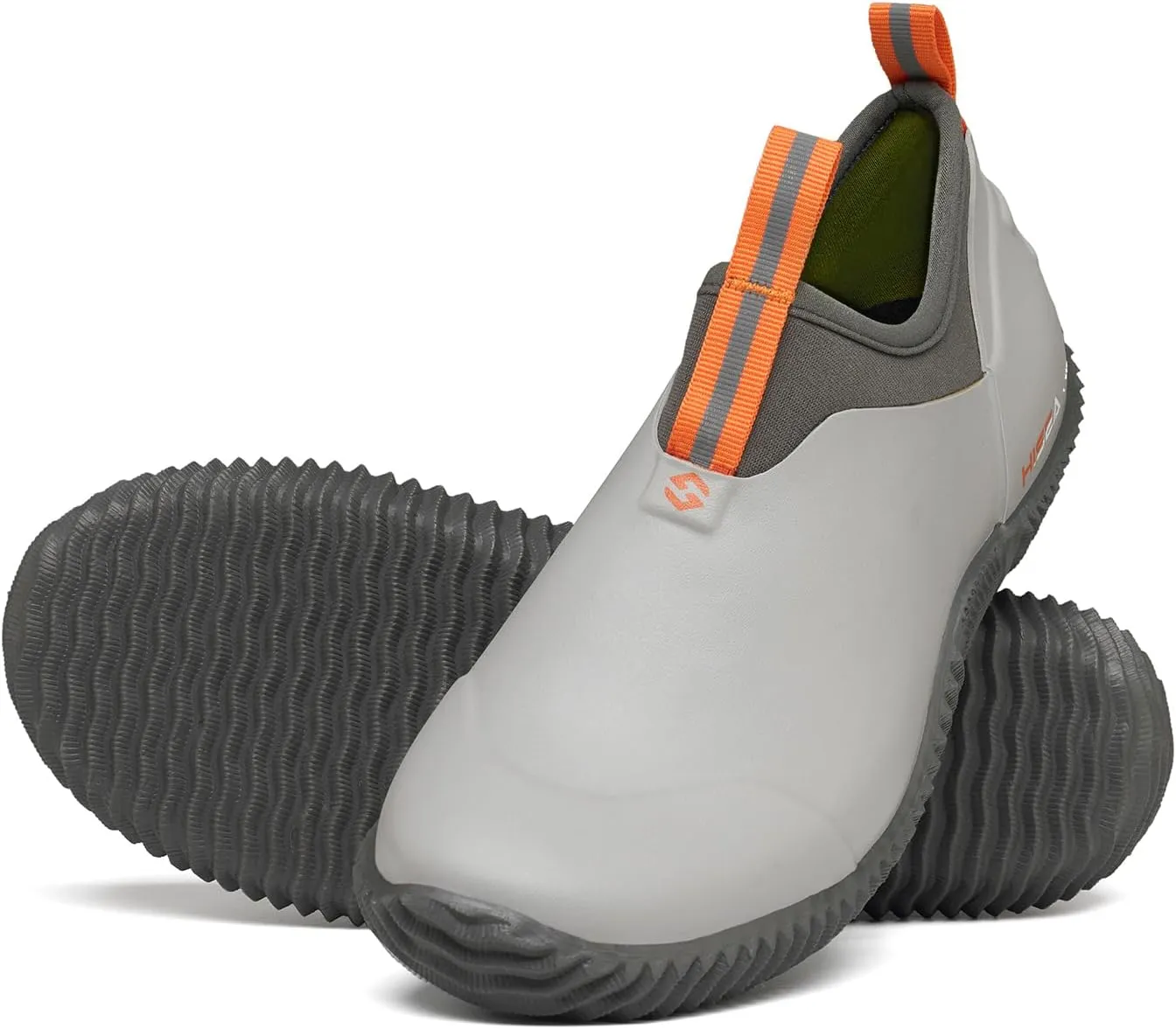 HISEA Waterproof Garden Shoes for Women Neoprene Slip-On Rubber Rain Footwear Short Ankle Booties