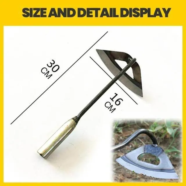 Hollow Steel Handheld Shovel Rake - Versatile Garden Tool