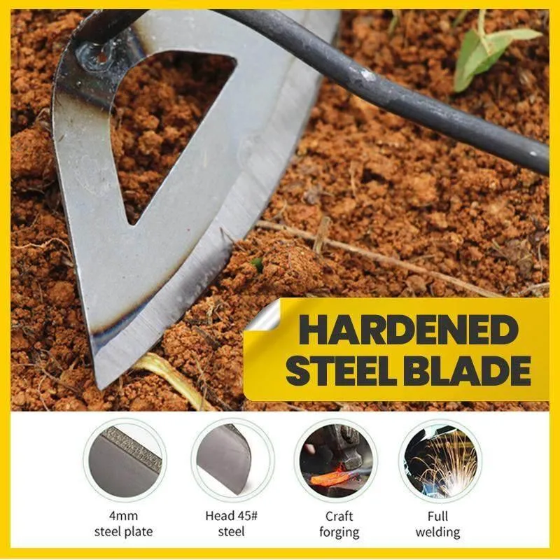 Hollow Steel Handheld Shovel Rake - Versatile Garden Tool