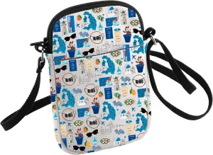 HOLLP Greece Crossbody Bag Santorini Travel Gift Greek Vacation Small Sling Bag Wanderlust Gift