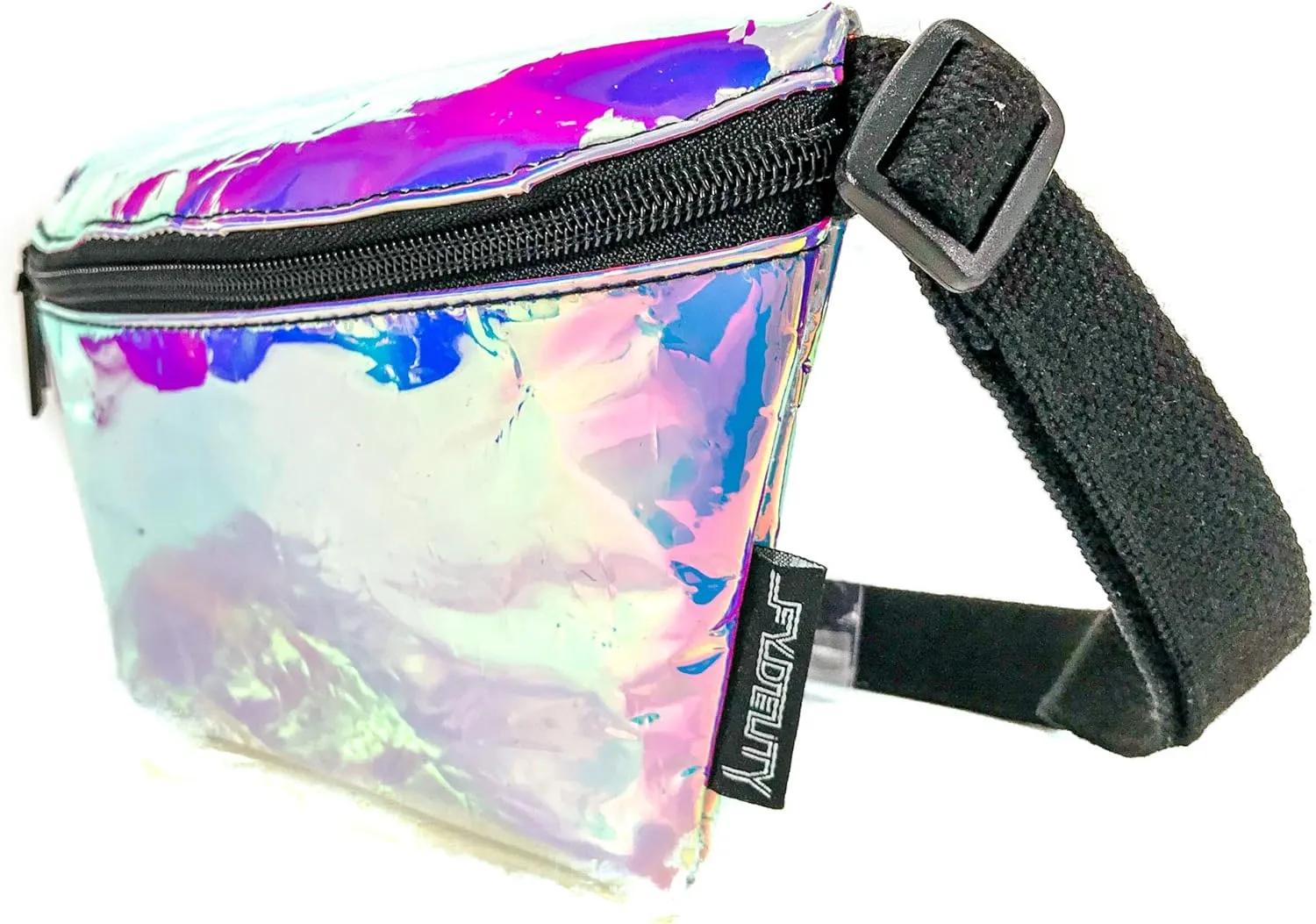 Holographic Fanny Pack for Men Girls Neon Fanny Pack Women Essentials Rave Accessories Cute Fanny Packs for Women Fashionable Iridescent Festival Bag Fashion Waist Retro 80s 90s (83248)