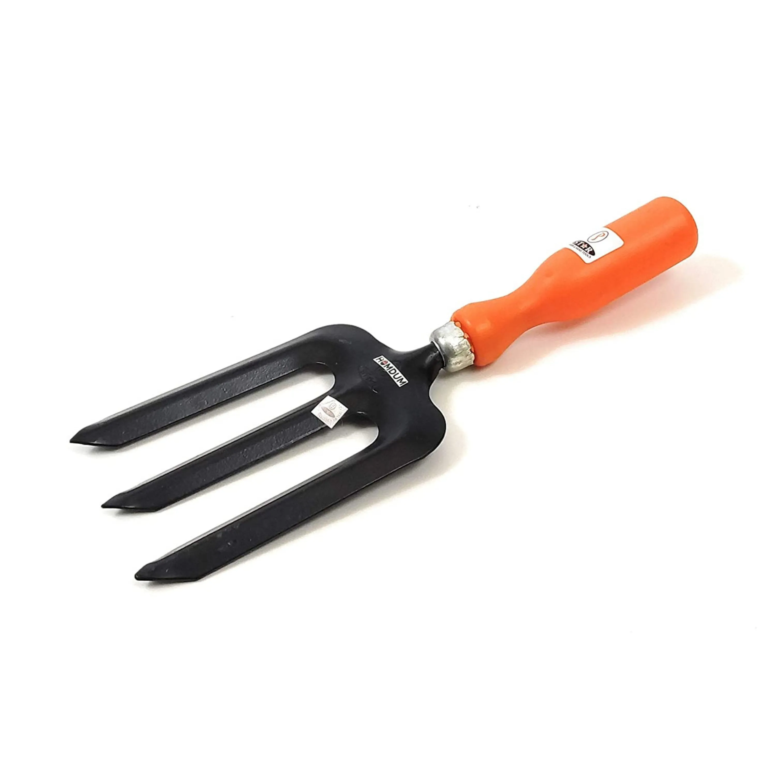 Homdum 3 Piece Garden Tools Set of Hand Cultivator, Small Trowel & Garden Fork for Home Gardening with Long PVC Handle & Big Spade to Remove Grass dig Soil.