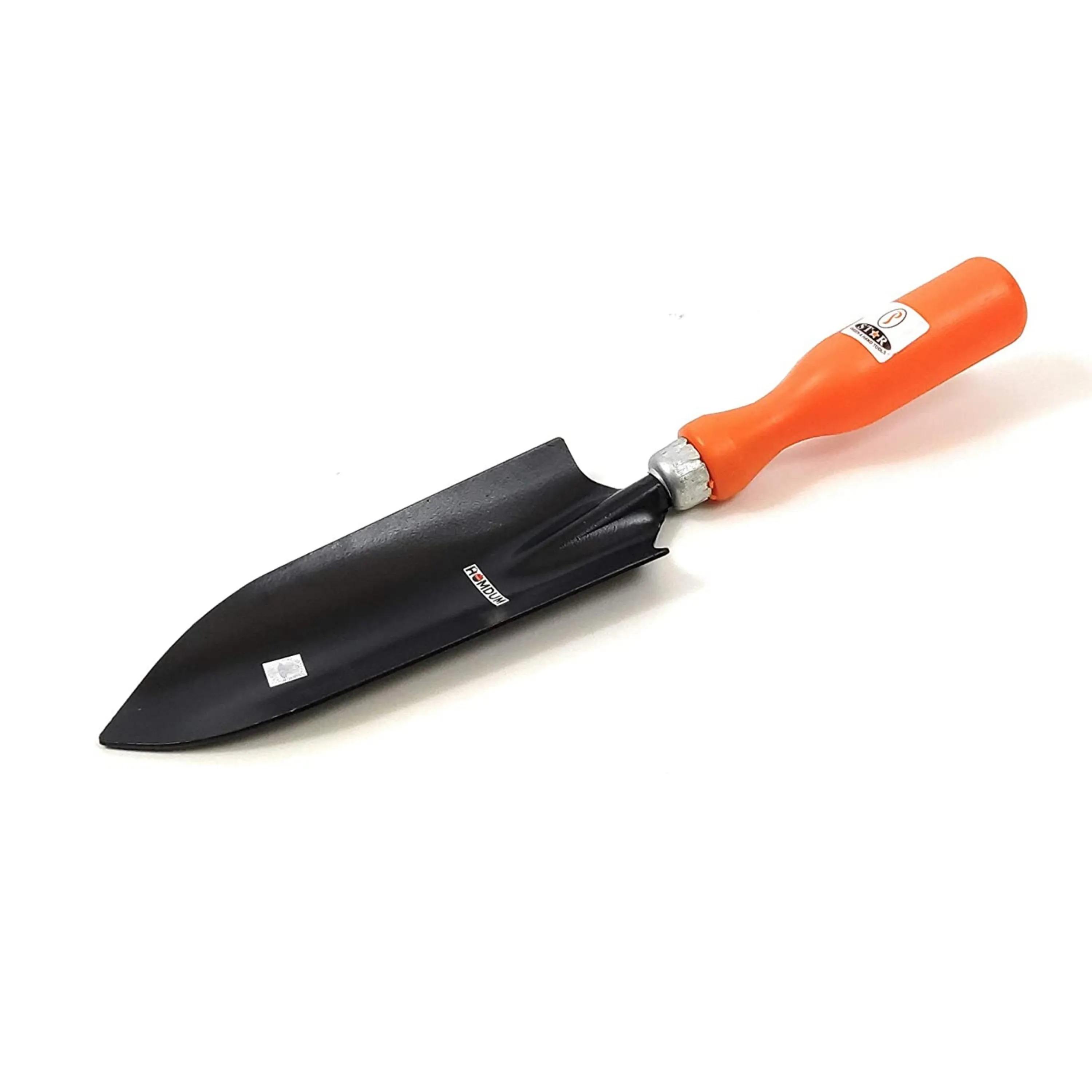 Homdum 3 Piece Garden Tools Set of Hand Cultivator, Small Trowel & Garden Fork for Home Gardening with Long PVC Handle & Big Spade to Remove Grass dig Soil.