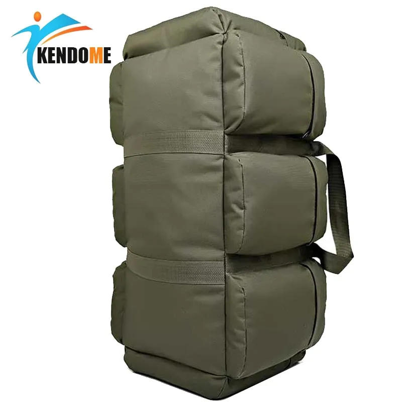 Hot 90L Large Capacity Men's Military Tactical Backpack Waterproof Oxford Hiking Camping Backpacks Wear-resisting Travel Bag