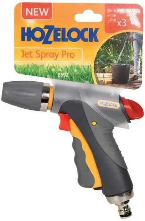 Hozelock 2692 0000 Jet Pro Spray Gun, Grey/Yellow, 16x10x8 cm