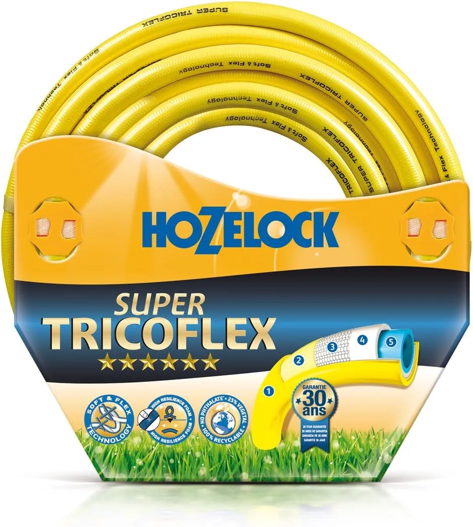Hozelock Super Tricoflex 00110140 Ultimate Multi Garden Hose - Diameter 12.5 mm/Length 100 m