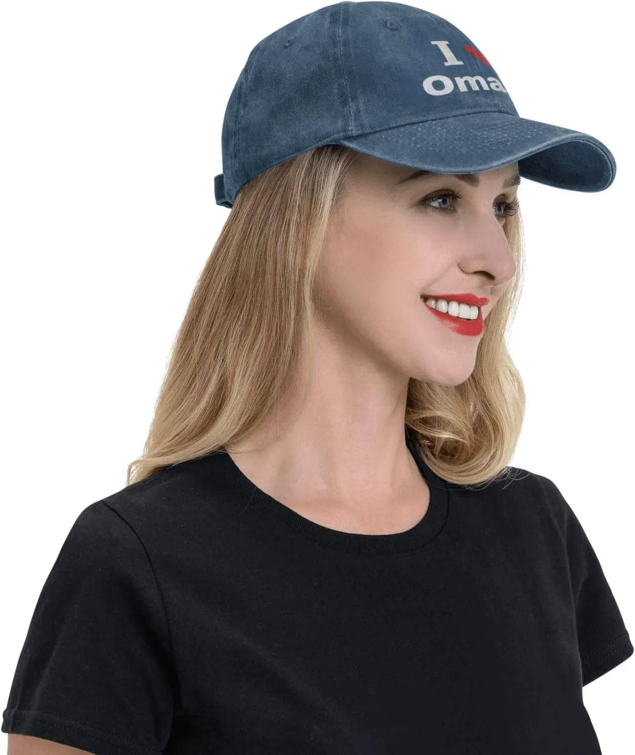 I Love Omaha Baseball Cap for Men Women Adjustable Vintage Washed Golf Dad Hat 100% Cotton Hats