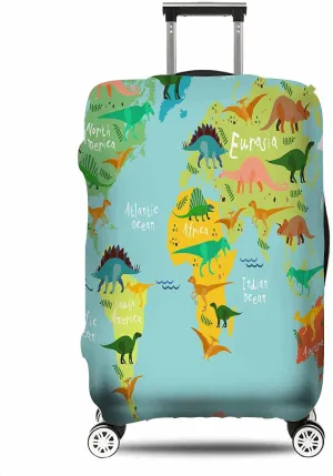 IBILIU Travel Luggage Cover Protector Vintage Flowers Bird Butterflies Suitcase Cover Protectors Washable Luggage Suitcase Cover for 25-28 Inch L