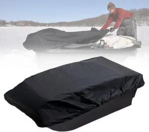 Ice Fishing Sled Shelters Cover Fit for Camping & Hunting Travel Gear - 600D Winter Protective Accessories for Snow Rain Dust Mud Proof, 60" L x 24" W x 6" H