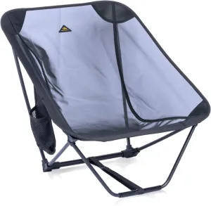 iClimb Low Ultralight Compact Camping Folding Chair with Side Pocket and Carry Bag