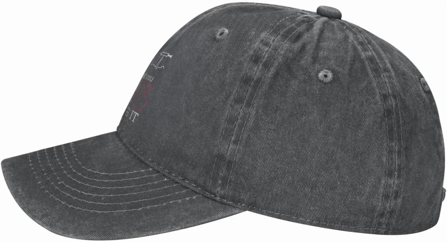 I'm A Nurse I'm Here to Save You Ass Not Kiss It Baseball Cap for Men Women Adjustable Vintage Washed Cotton Golf Hat