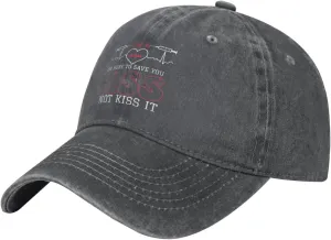 I'm A Nurse I'm Here to Save You Ass Not Kiss It Baseball Cap for Men Women Adjustable Vintage Washed Cotton Golf Hat