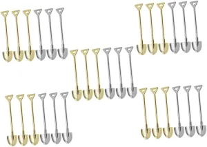 IMIKEYA 4sets 6pcs Mini Gardening Tools Vintage Miniature Shovels for Dollhouse Decor for DIY Projects and Fairy Gardens Antique Style Tools 6pcs*4