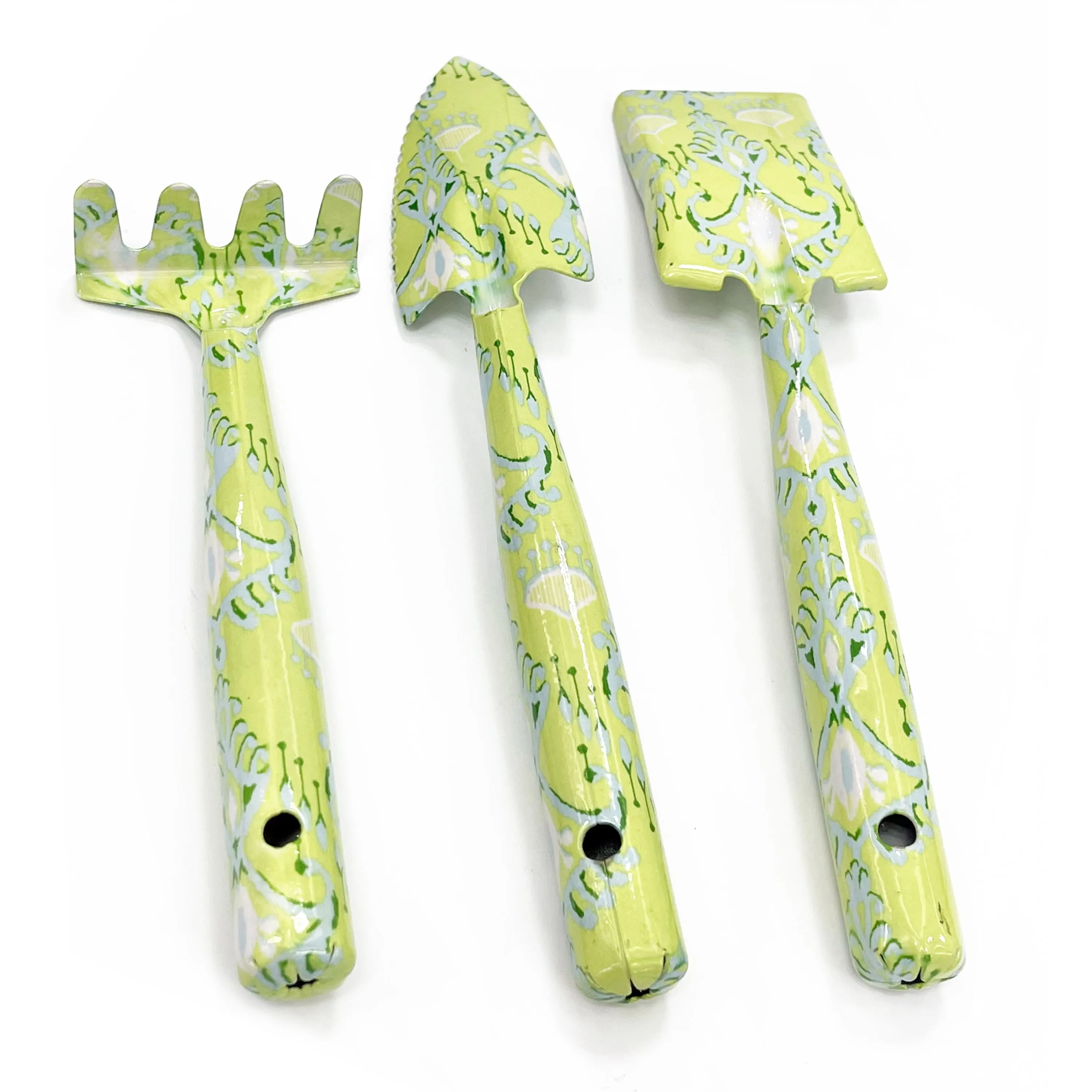Indoor Garden Tool Set with Carrying Case, Green (24 Pieces)