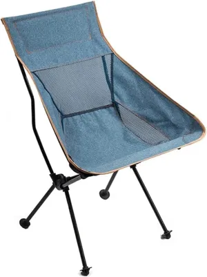 IRYZE Outdoor Chair Folding Camping Chair Fishing Chair Folding Portable Outdoor Leisure Recliner Oxford Cloth Breathable Stool with High Back Camping Chair Foldable Chair