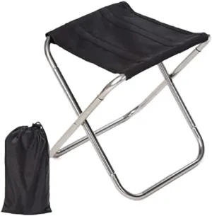IRYZE Outdoor Chair Folding Camping Chair Folding Fishing Camping Chair Beach Aluminium Lightweight Picnic Chair Foldable Outdoor Portable Chair Camping Chair Foldable Chair (Color : Silver)