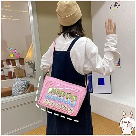 Ita Bag Crossbody Shoulder Bag Kawaii Cute Pin Display Cosplay Bag Messenger Japanese Ita Bag Accessories