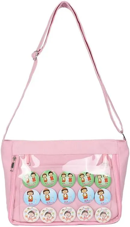 Ita Bag Crossbody Shoulder Bag Kawaii Cute Pin Display Cosplay Bag Messenger Japanese Ita Bag Accessories